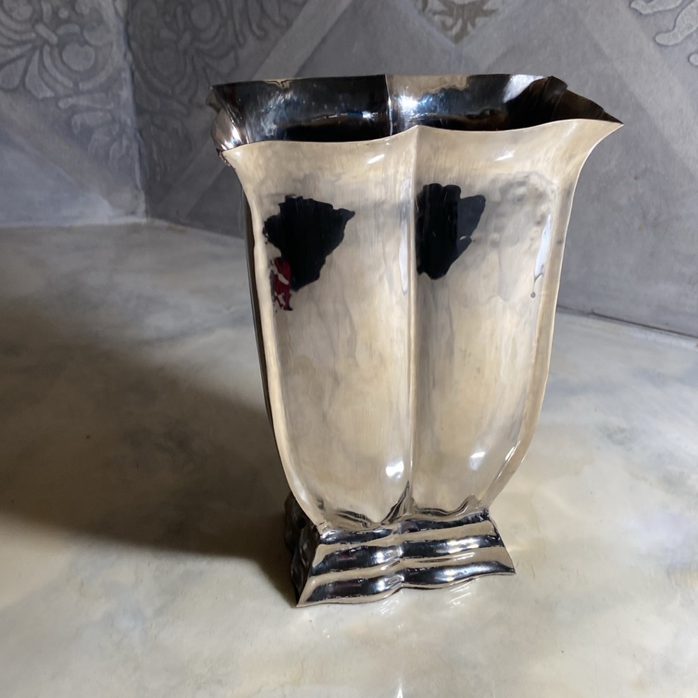 ARTERIORS Hammered Silver Vase